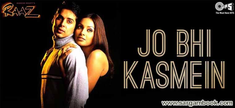 Jo Bhi Kasmein (Raaz) Sargam Notes