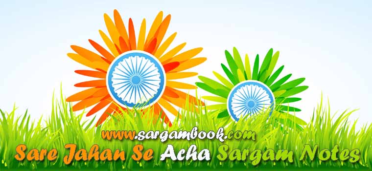 Sare Jahan Se Acha Sargam Notes