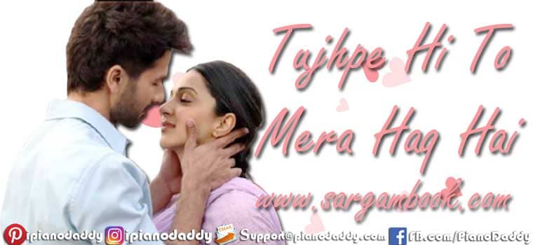 Tera Ban Jaunga Sargam Notes Kabir Singh