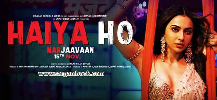 Haiya Ho (Marjaavaan) Sargam Notes