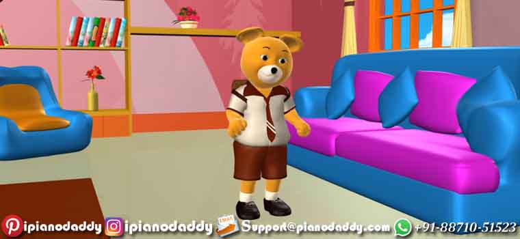 Teddy Bear Teddy Bear Sargam Notes Nursery Rhymes