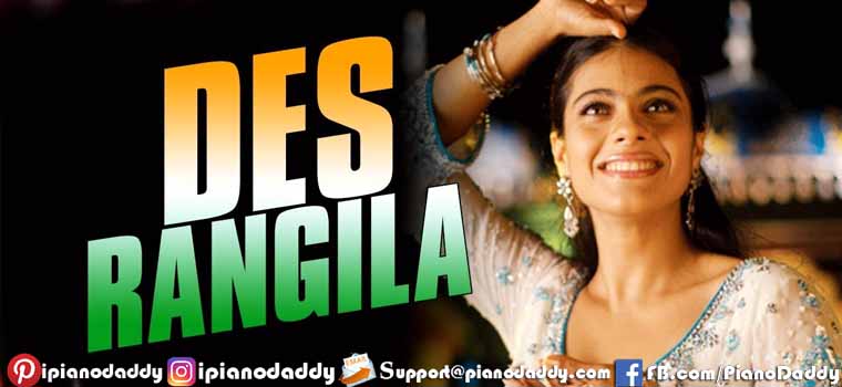 Des Rangila Sargam Notes Fanaa