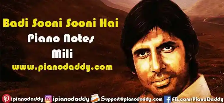 Badi Sooni Sooni Hai Sargam Notes Mili