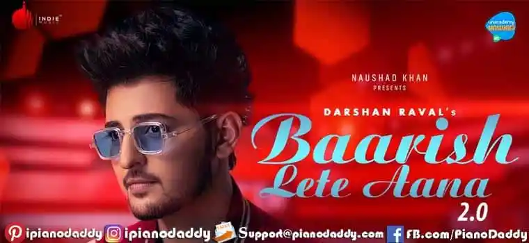 Baarish Lete Aana 2.0 Sargam Notes Darshan Raval