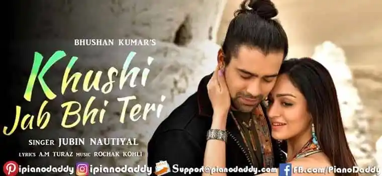 Khushi Jab Bhi Teri Sargam Notes Jubin Nautiyal
